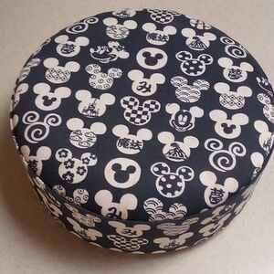 Disney Tokyo Round Cloth-Covered Box w/Padded Top